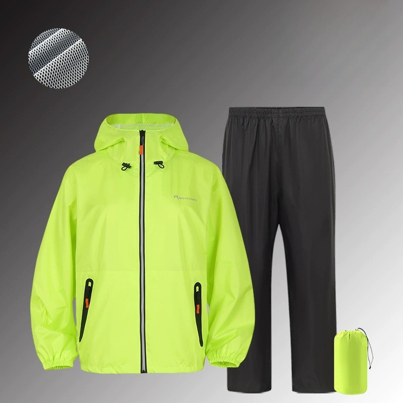 Fishing Pants Waterproof - ชุดกันฝนแบบเต็มตัว สะท้อนแสง สำหรับปั่นจักรยาน ตกปลา กิจกรรมกลางแจ้ง