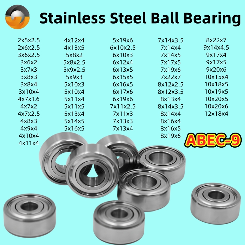Abu Garcia Reel Revo - ลูกปืนรอกตกปลาสแตนเลส SMR128ZZ ขนาด 8x12x3.5 มม. 2