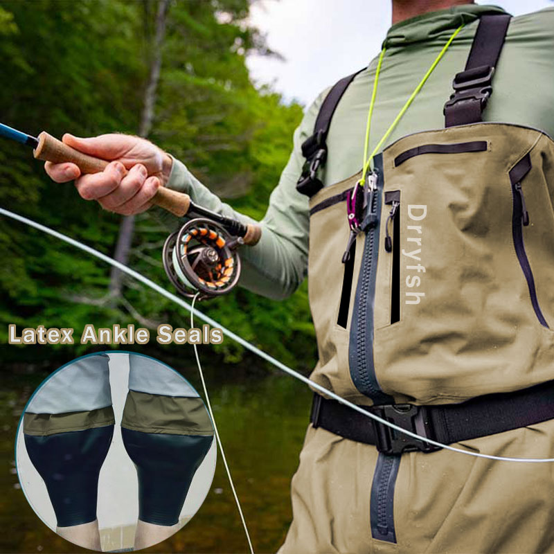 Fishing Waders - รองเท้ากันน้ำมีซิป, ไม่ใส่ตกปลาเสื้อผ้าชาวประมงสำหรับสภาพอากาศร้อนป้องกันน้ำเค็มน้ำจืด Surf ตกปลา