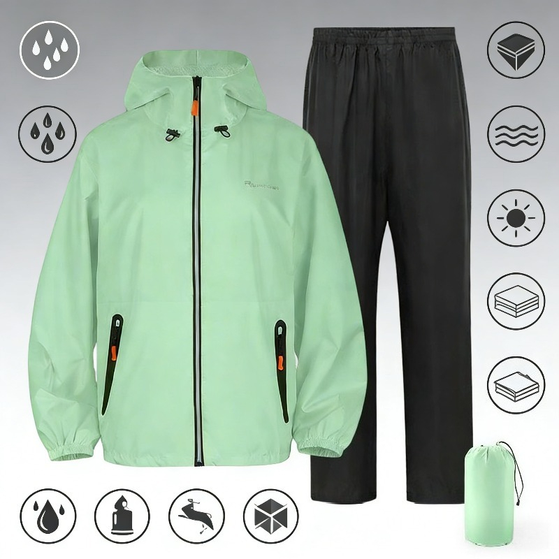 ชุดกันฝนแบบเต็มตัว สะท้อนแสง ส - Fishing Pants Waterproof บทวิจารณ์และราคา