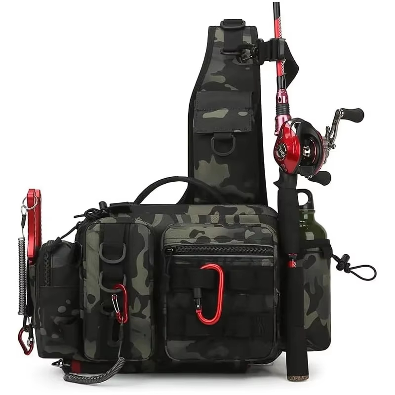 กระเป๋าคาดเอวแบบยุทธวิธีสำหรับ - Fishing Backpack บทวิจารณ์และราคา
