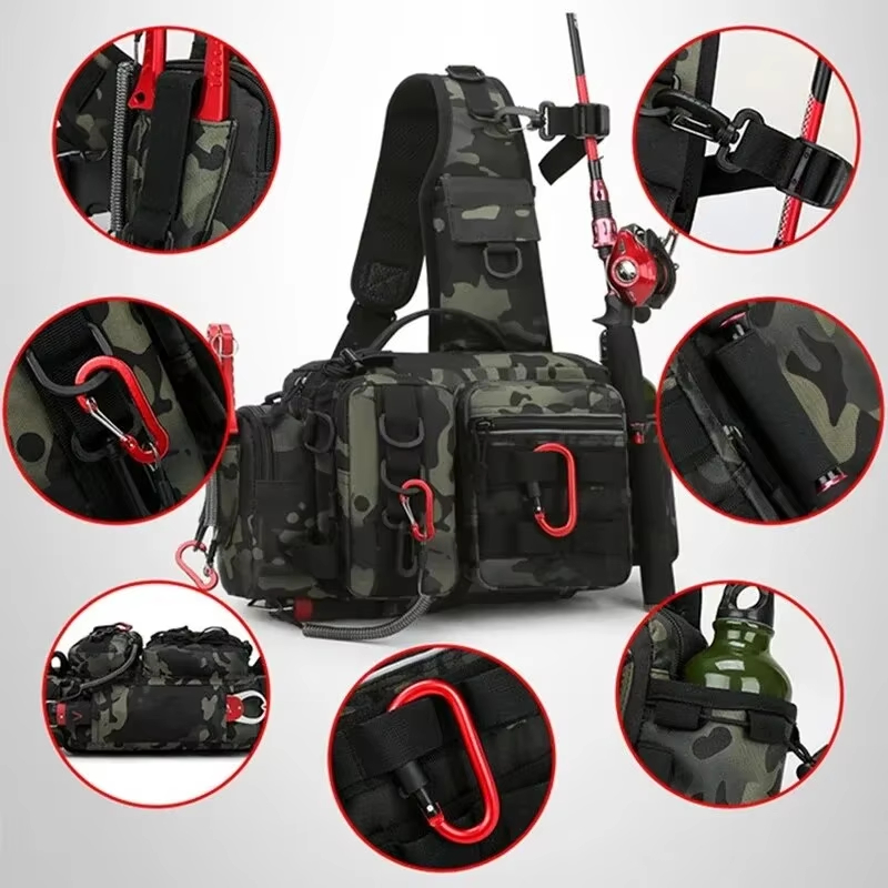 กระเป๋าคาดเอวแบบยุทธวิธีสำหรับ - Fishing Backpack บทวิจารณ์และราคา