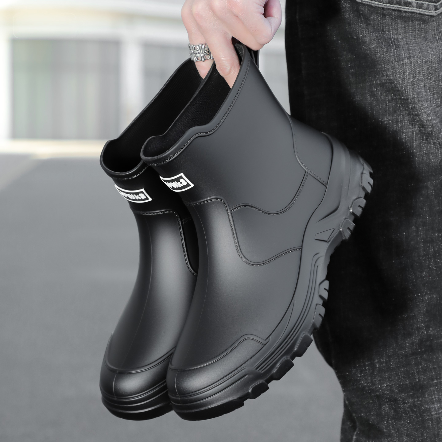 รองเท้าบูทกันฝนผู้ชายแบบใหม่ทั - Fishing Boots บทวิจารณ์และราคา
