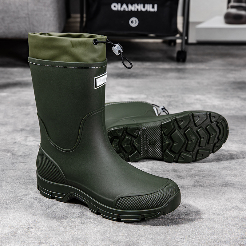 รองเท้ายางพื้นหนาทนทานสำหรับผู - Fishing Boots บทวิจารณ์และราคา